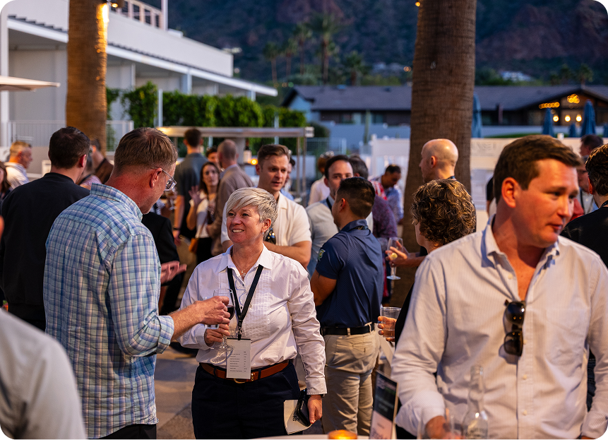 B2B AI leaders networking at the summit
